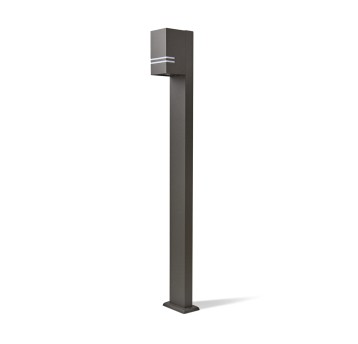 Bollard lamp QUAZAR 12 1xGU10 IP44 black Kobi