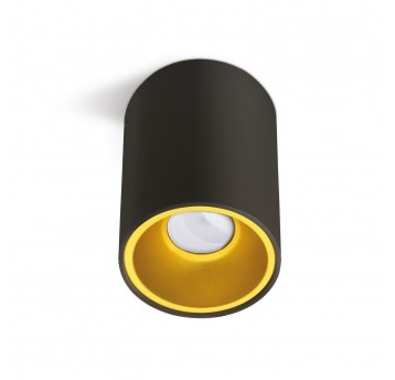 Ceiling lamp KIVI 1xGU10 black-gold Kobi