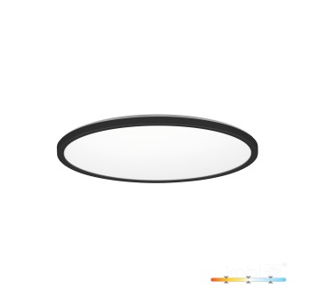 Ceiling lamp LED NIVERA CIRCLE 12W 3CCT IP54 black Kobi Premium