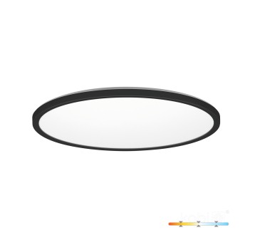 Ceiling lamp LED NIVERA CIRCLE 18W 3CCT IP54 black Kobi Premium