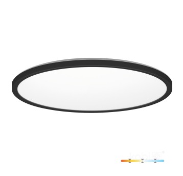 Ceiling lamp LED NIVERA CIRCLE 32W 3CCT IP54 black Kobi Premium