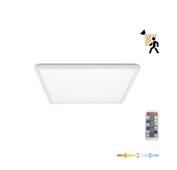 Ceiling lamp LED NIVERA SQUARE 12W 3CCT LX IP54 white Kobi