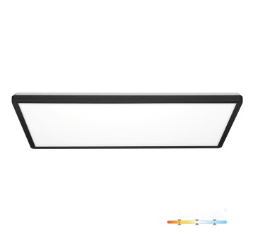Ceiling lamp LED NIVERA SQUARE 32W 3CCT IP54 black Kobi Premium
