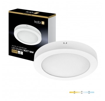 Ceiling lamp LED SIGARO CIRCLE 18W 3CCT Kobi Premium