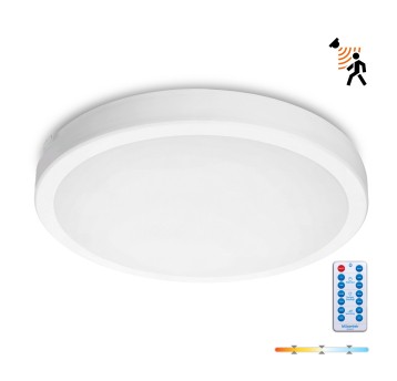 Ceiling lamp with motion sensor LED NAIROS G2 36W 3CCT LX IP65 white Kobi Premium