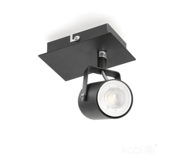 Ceiling spot lamp VENICE B-1L 1xGU10 black JVS