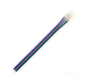 Connector 10 cm for LED COB RGB stripe 10mm 4-Pin Kobi