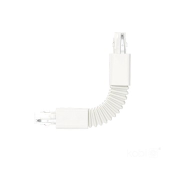 Connector for 3-circuit track FLEX white Kobi