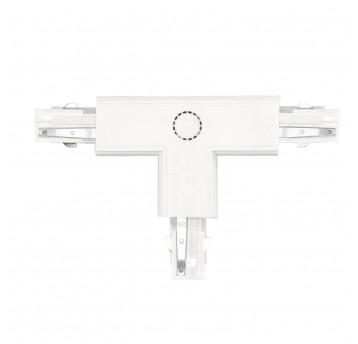 Connector for 3-circuit track T LEFT white Kobi