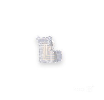 Connector L for stripe LED COB RGB 10mm 4-Pin Kobi
