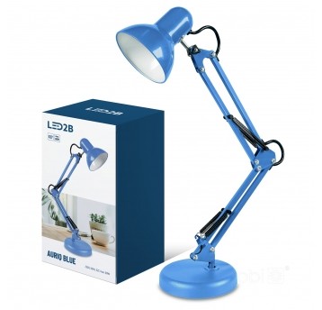 Desk lamp AURIQ 1xE27 blue LED2B