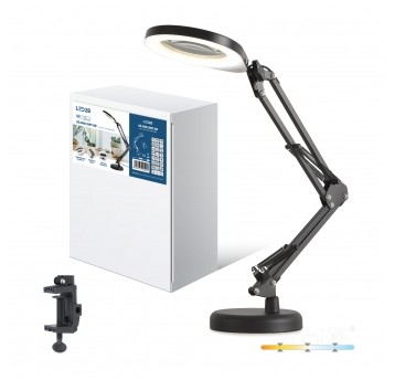 Desk lamp LED AURIQ LOUPE 10W 3CCT black LED2B