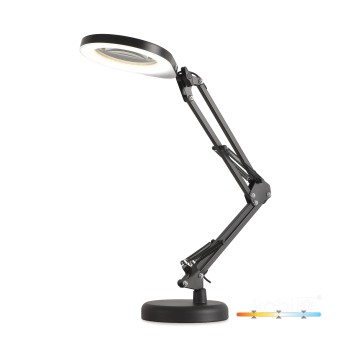 Desk lamp LED AURIQ LOUPE 10W 3CCT black LED2B
