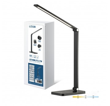 Desk lamp NOBLITE Q 7W CCT black LED2B
