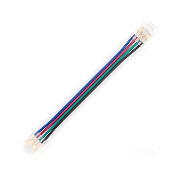 Double-sided connector 10 cm for LED COB RGB 10mm 4-Pin Kobi