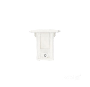 End cap for 3-circuit track white Kobi