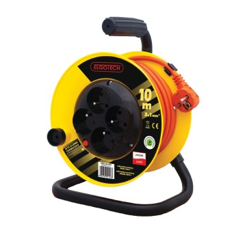 Extension cord 4gn/10m/Zu/1mm orange Elgotech