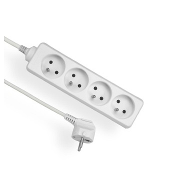 Extension cord 4gn/5m/Zu/1mm white Elgotech
