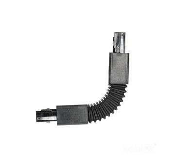 External connector for 3-circuit track FLEX black Kobi