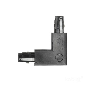 External connector for 3-circuit track L LEFT black Kobi