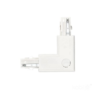 External connector for 3-circuit track L LEFT white Kobi
