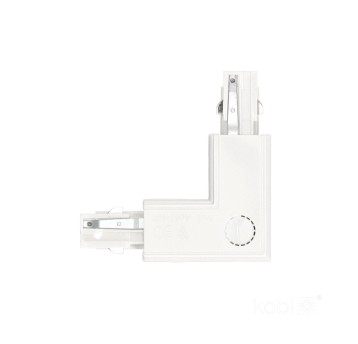 External connector for 3-circuit track L RIGHT white Kobi