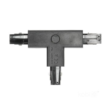 External connector for 3-circuit track T black Kobi