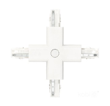 External connector for 3-circuit track X white Kobi