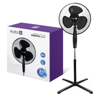 Floor fan VIENTO 45W black Kobi Windstar