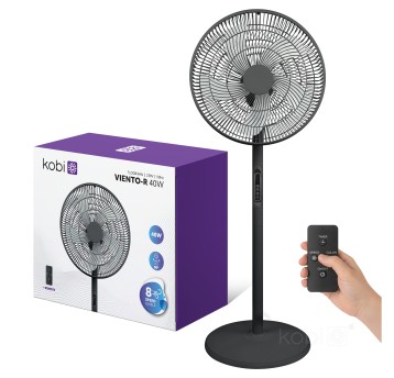 Floor fan VIENTO-R 40W black Kobi Windstar