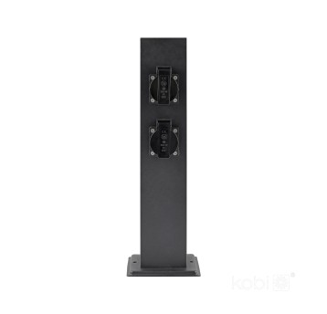 Garden bollard ZENVIO 4gn/Zu IP44 black LED2B