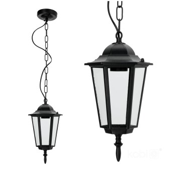 Garden hanging lamp LO4105 1xE27 IP54 black Kobi