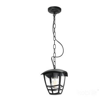 Garden hanging lamp TEVIO W 1xE27 IP54 black LED2B