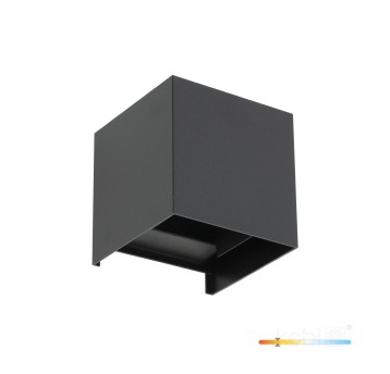 Garden wall lamp LED QUERK 2x2W 3000K IP54 550lm black LED2B