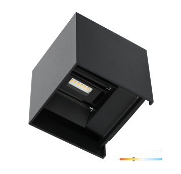 Garden wall lamp LED QUERK 2x3W 3000K IP54 black LED2B