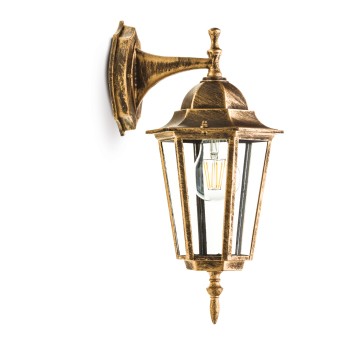 Garden wall lamp LO4102 1xE27 IP54 gold Kobi