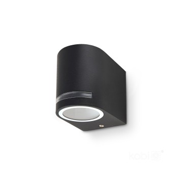 Garden wall lamp QUAZAR 8 1xGU10 IP44 black Kobi