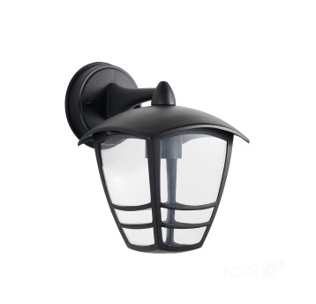 Garden wall lamp TEVIO KD 1xE27 IP54 black LED2B