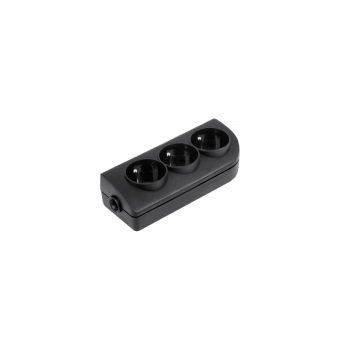 Gniazdo GN-30-2 3gn/Zu czarne Elgotech