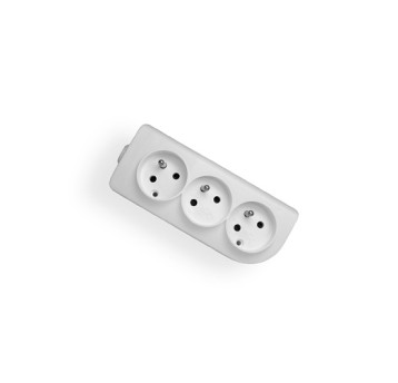 Gniazdo GN-30 3gn/Zu białe Elgotech