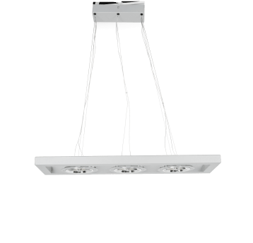 Hanging lamp QR111 AZZAANO G53 3X50W RAL9006