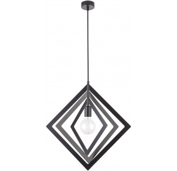 Hanging lamp TRIK M ROMB black