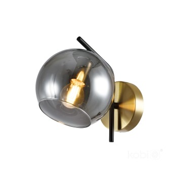 Kinkiet GLOBE ELEGANCE SMOKE K 1xE14 Kobi Design