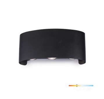 Kinkiet ogrodowy LED LUMEPRA 6W 3000K IP54 czarny Kobi