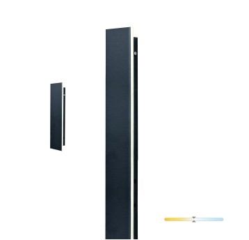 Kinkiet ogrodowy LED MIRANA 8W 30cm 4000K IP44 czarny Kobi