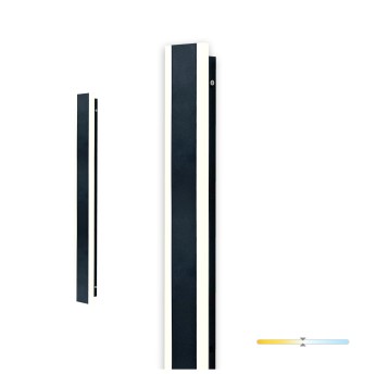 Kinkiet ogrodowy LED MIRANA S 12W 60cm 4000K IP44 czarny Kobi