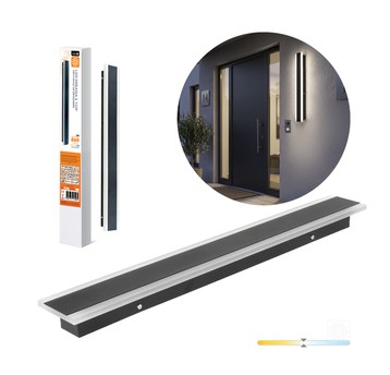 Kinkiet ogrodowy LED MIRANA S 12W 60cm 4000K IP44 czarny Kobi