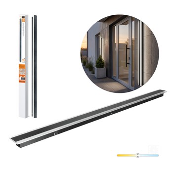 Kinkiet ogrodowy LED MIRANA S 25W 120cm 4000K IP44 czarny Kobi