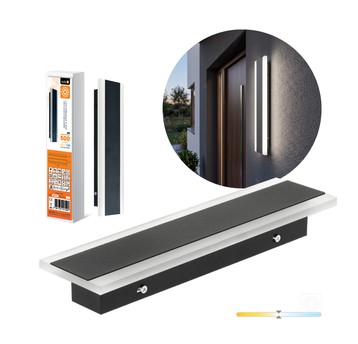 Kinkiet ogrodowy LED MIRANA S 8W 30cm 4000K IP44 czarny Kobi