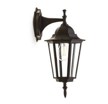 Kinkiet ogrodowy LO4102 1xE27 IP54 czarny Kobi